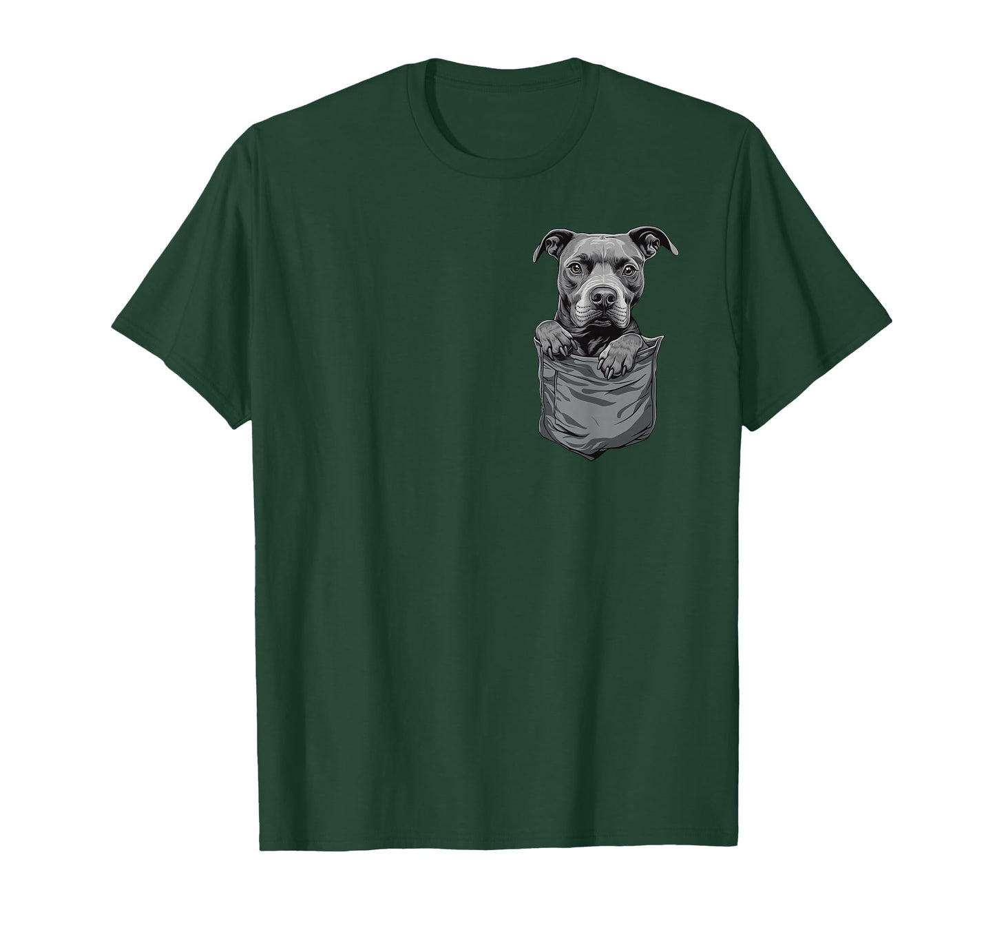 Pitbull in Pocket Cute Dog Lover Owner T-Shirt