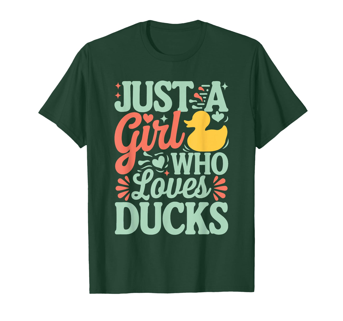 Just a girl who loves Ducks Girl T-Shirt