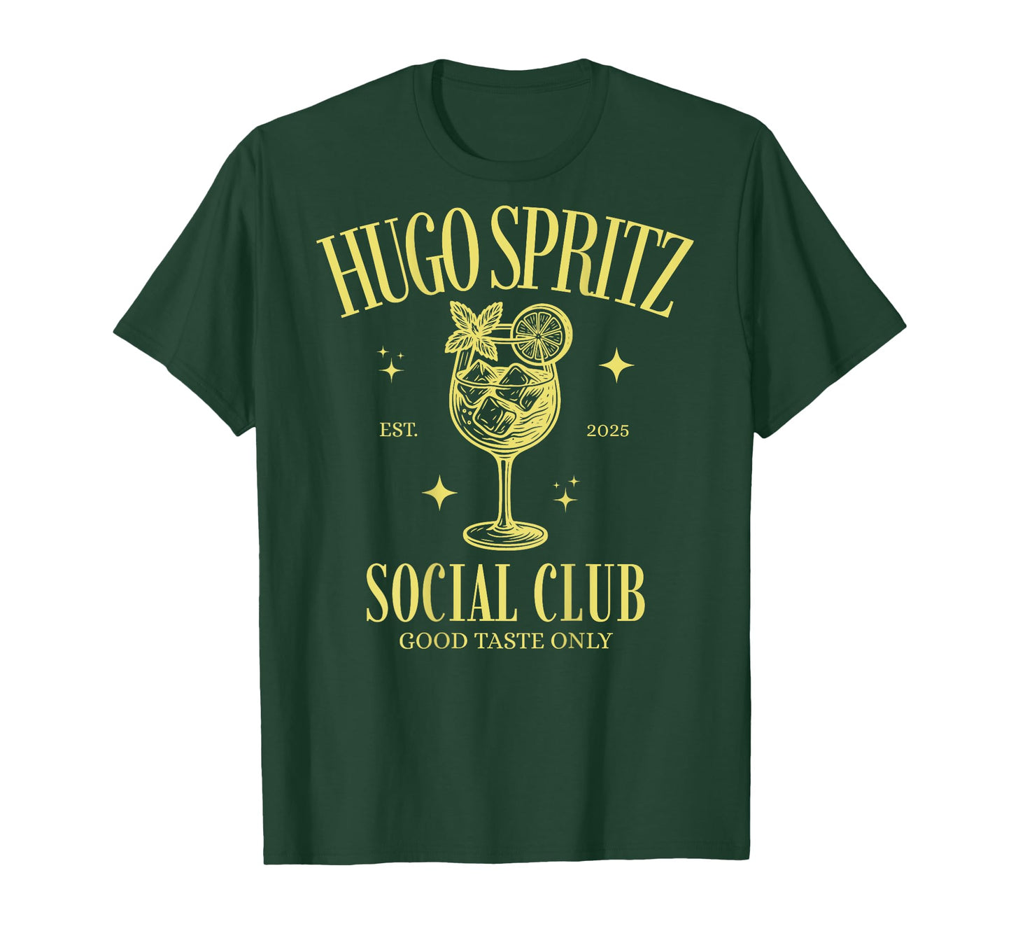 Hugo Spritz Social Club Team Elderberry Sparkling Prosecco Back T-Shirt