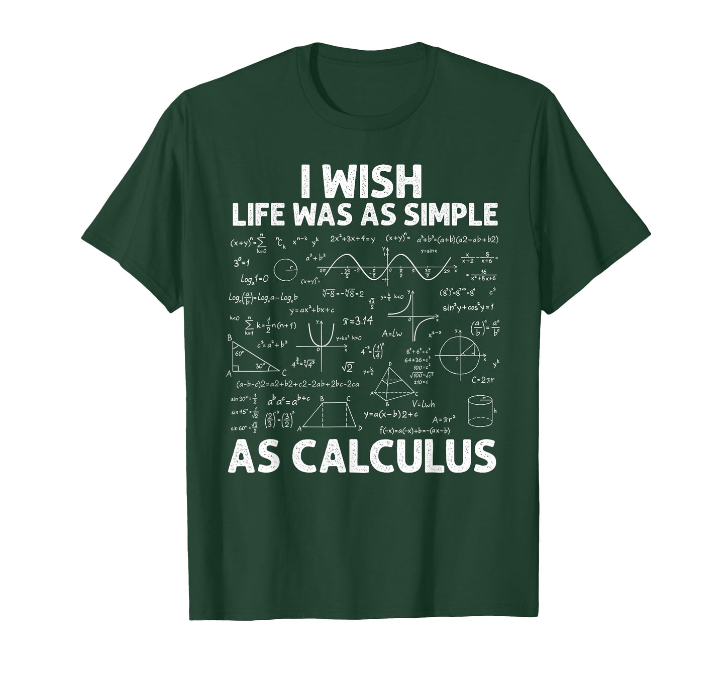 Funny Calculus for Men Women Math Teacher Math Joke Humor T-Shirt Small