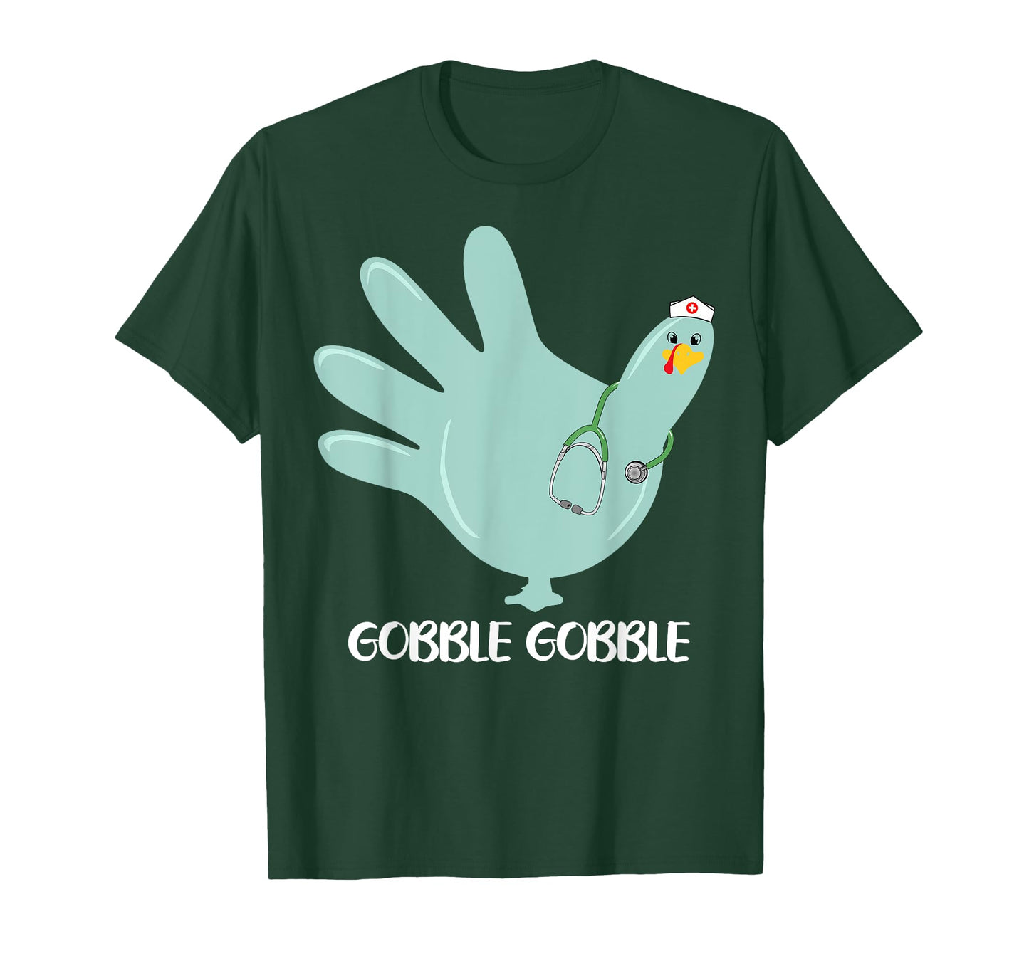 Turkey Gloves Gobble Thankful Nurse Thanksgiving 5 T-Shirt