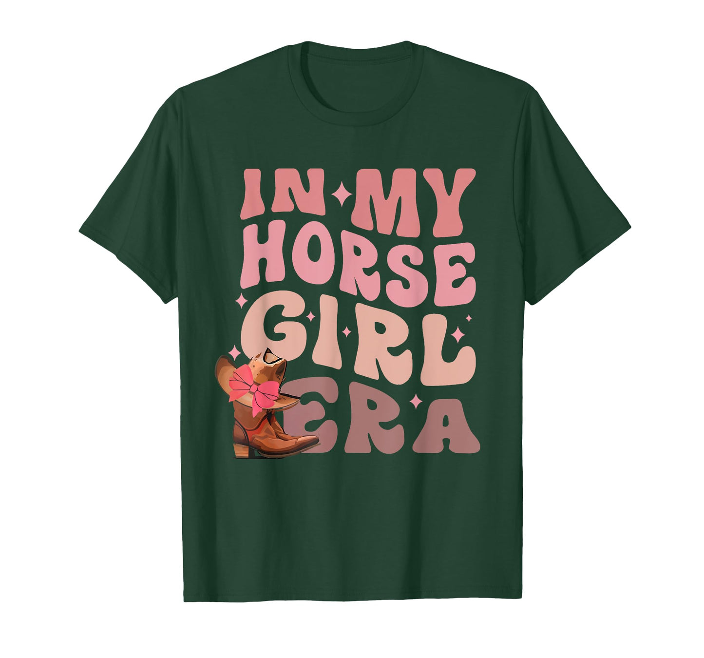 In My Horse Girl Era Cowgirl Western Rodeo Groovy T-Shirt