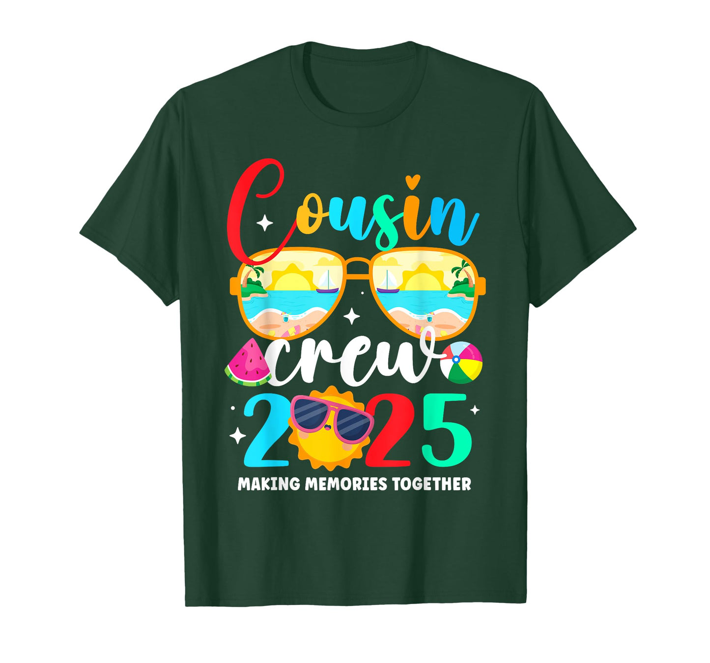 Cousin crew 2025 Summer Vacation Beach Family Trips Matching T-Shirt