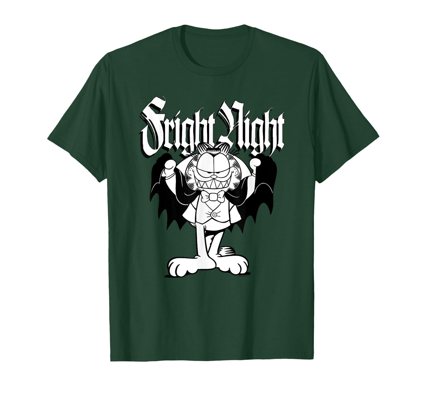 Garfield Halloween Fright Night Retro Vampire Garfield T-Shirt
