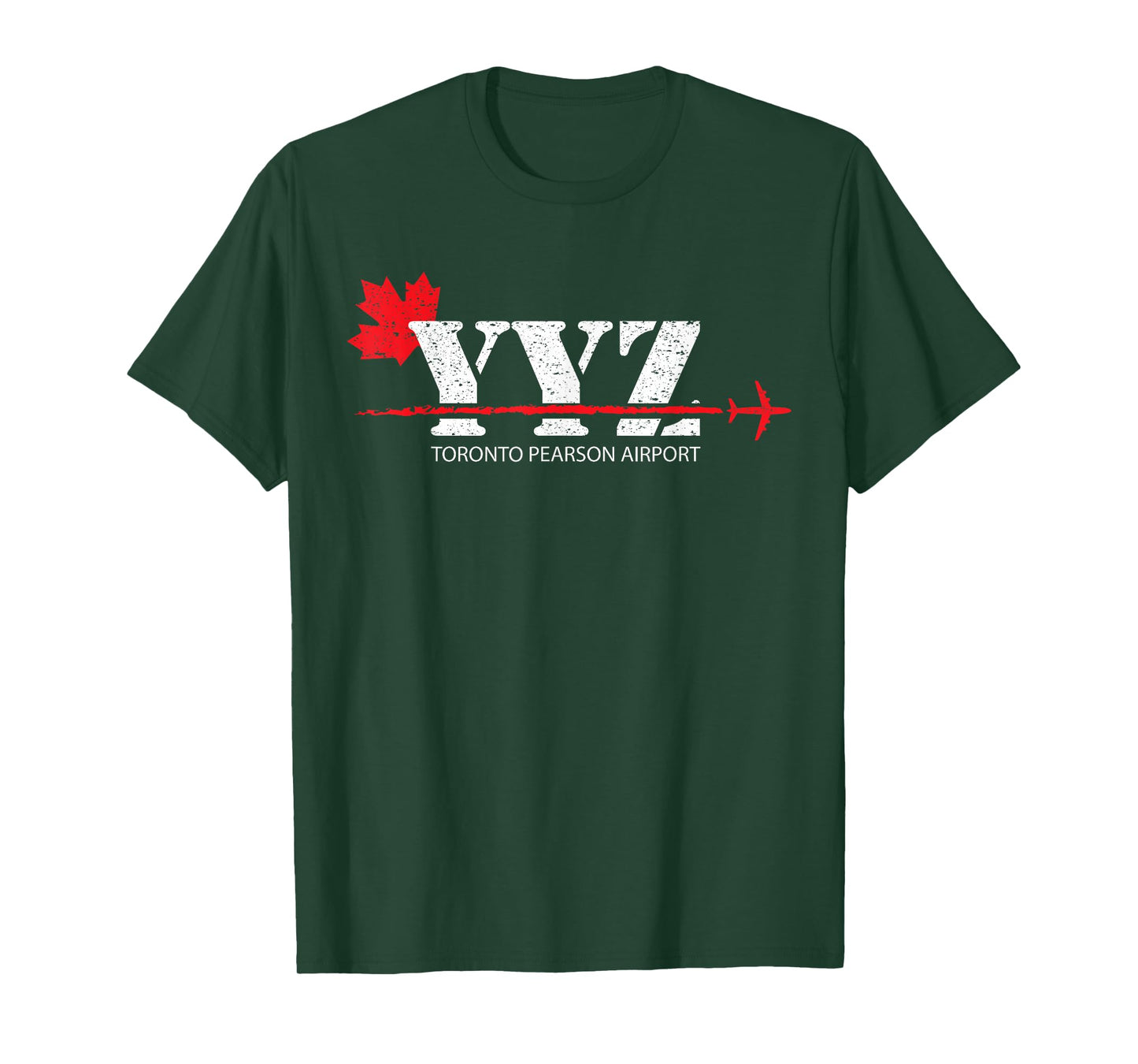 Retro Vintage Toronto YYZ Maple Leaf Airport Code T-Shirt
