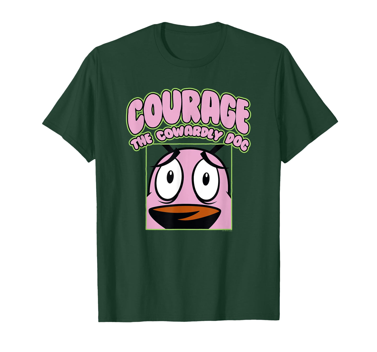 Courage the Cowardly Dog Close Up Courage Cartoon T-Shirt