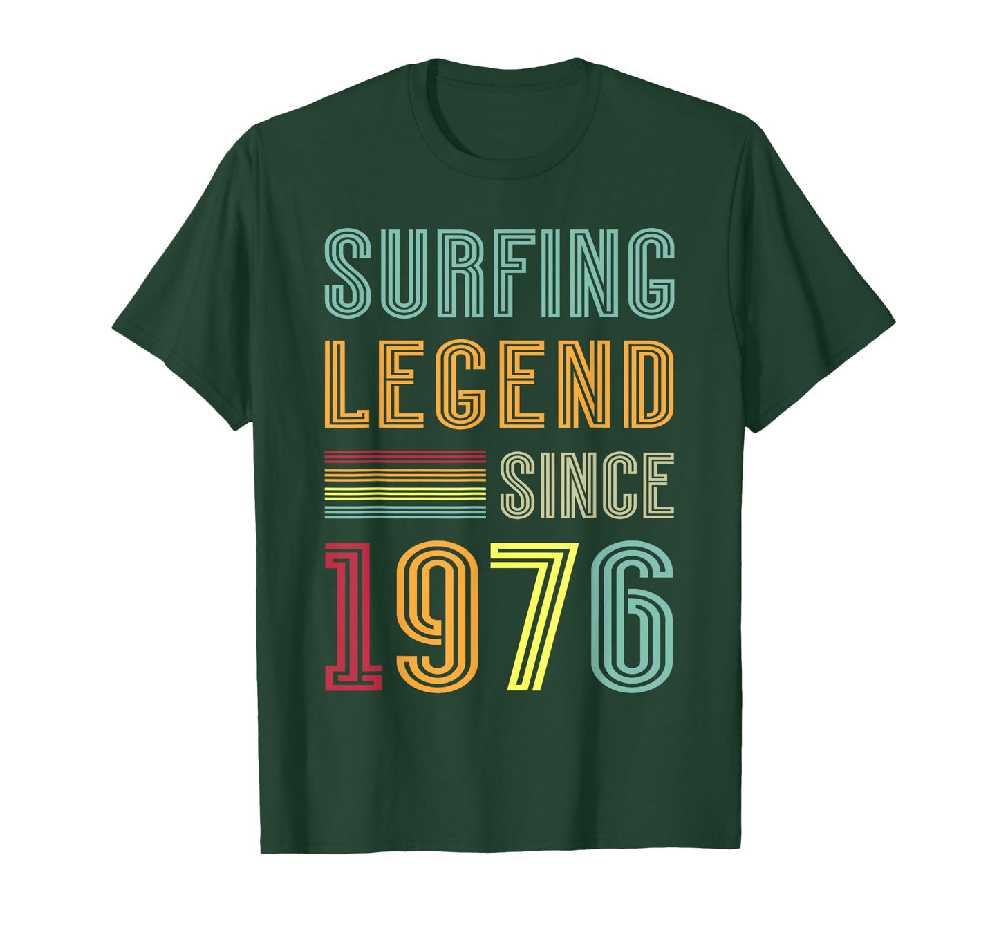 Surfing Legend 1976 49 Years Water Surf 49th Birthday Surfer T-Shirt