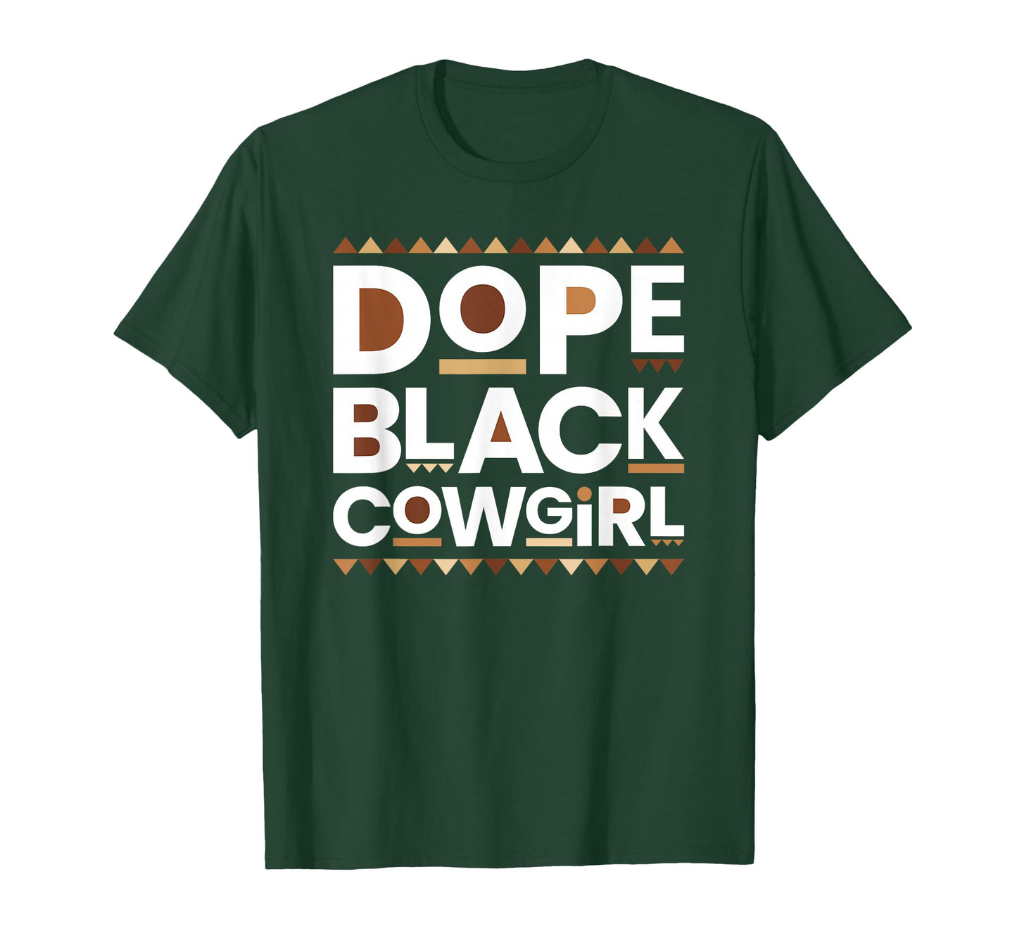 Dope Black Cowgirl Melanin Black African Rodeo Cowgirl T-Shirt