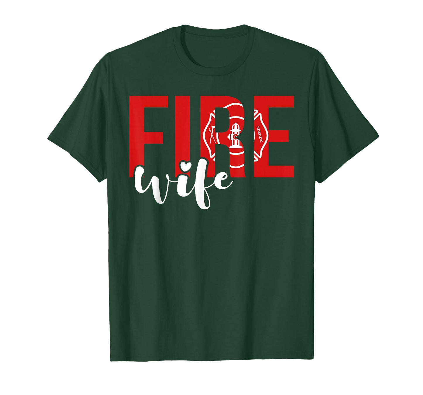 Proud Fire Wife Of Firefighter Wife Fireman Wife T-Shirt