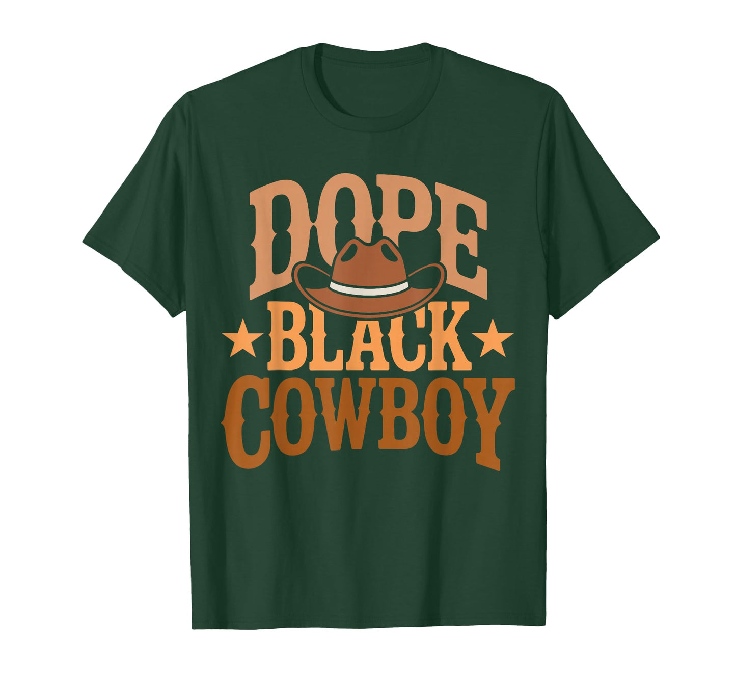 Dope Black Cowboy rodeo Western Black History Melanin texas T-Shirt