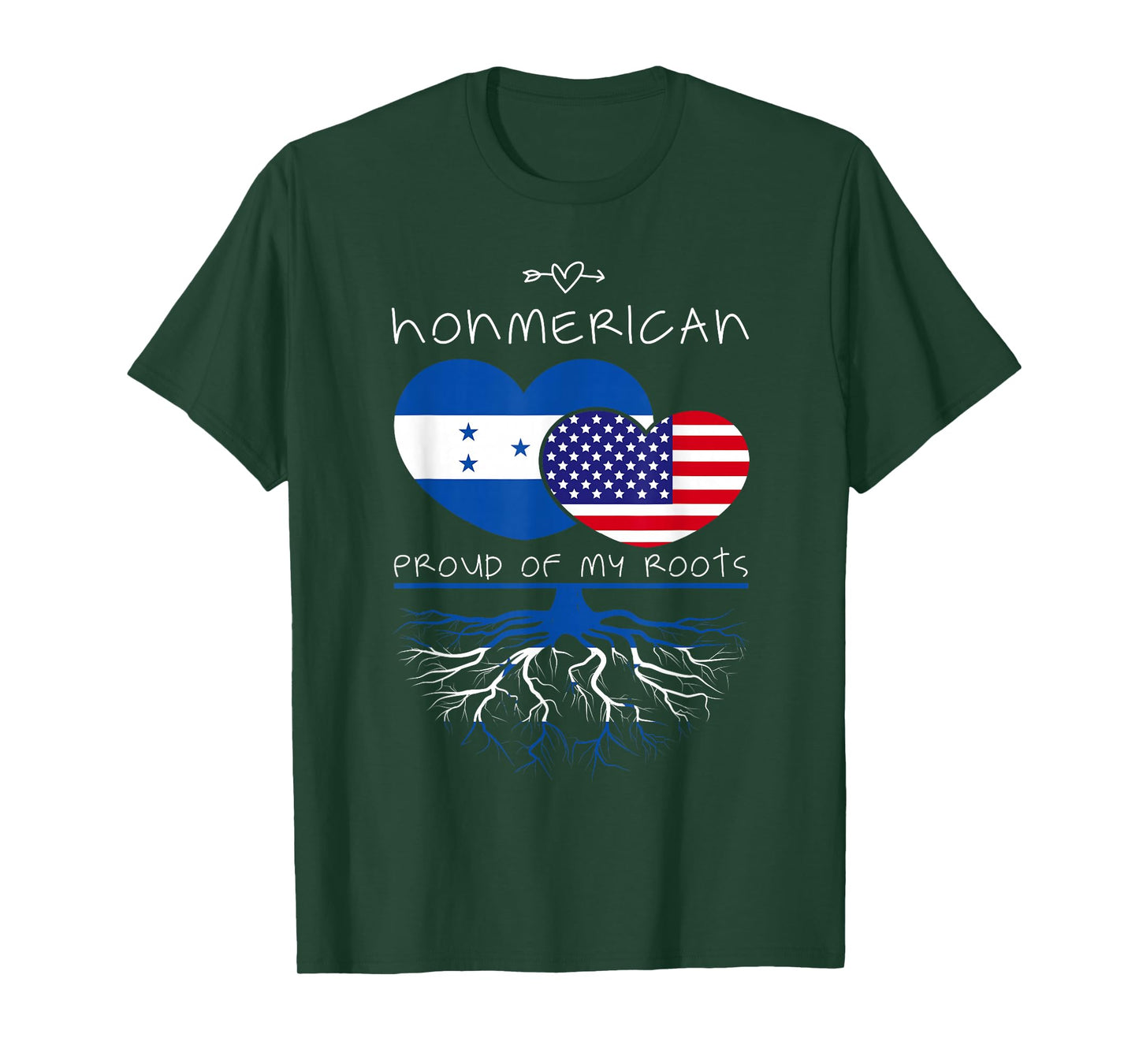 Honduras USA Proud Of Both Countries Honmerican T-Shirt