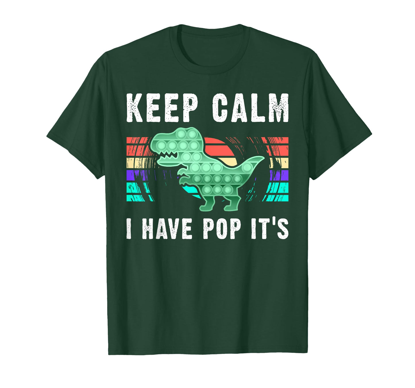 Fidget Toy Pop It Dinosaur for Boys T-Shirt