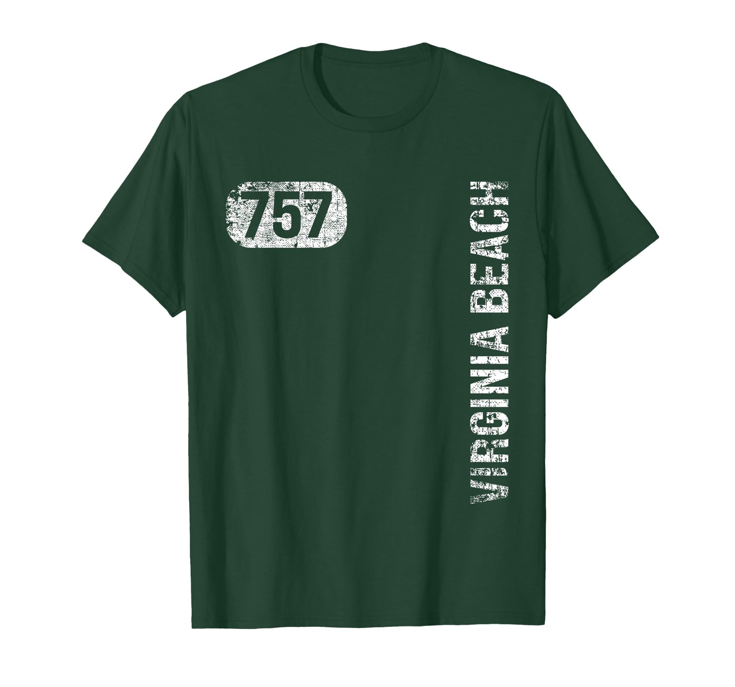 Virginia Beach Virginia 757 Area Code Vintage Retro T-Shirt