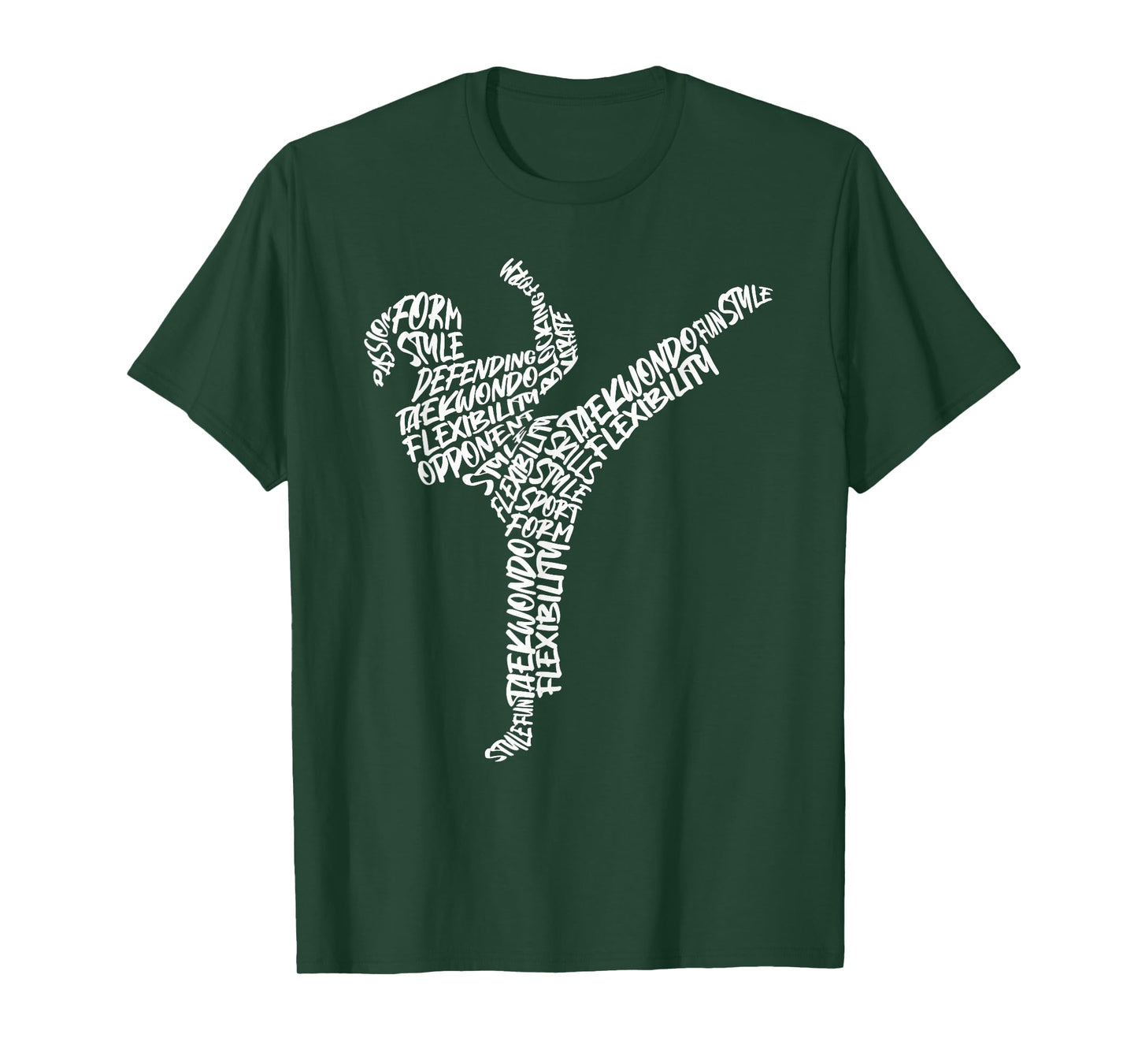Karate Girl Martial Arts Typography Women Girls Taekwondo T-Shirt