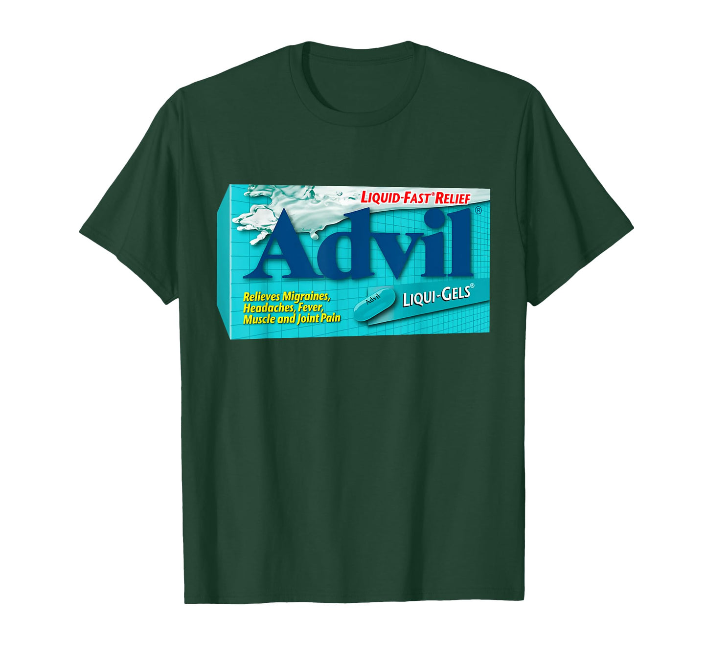 Advil Liquid Gels Funny Nurse Pharmacy Halloween Costume T-Shirt