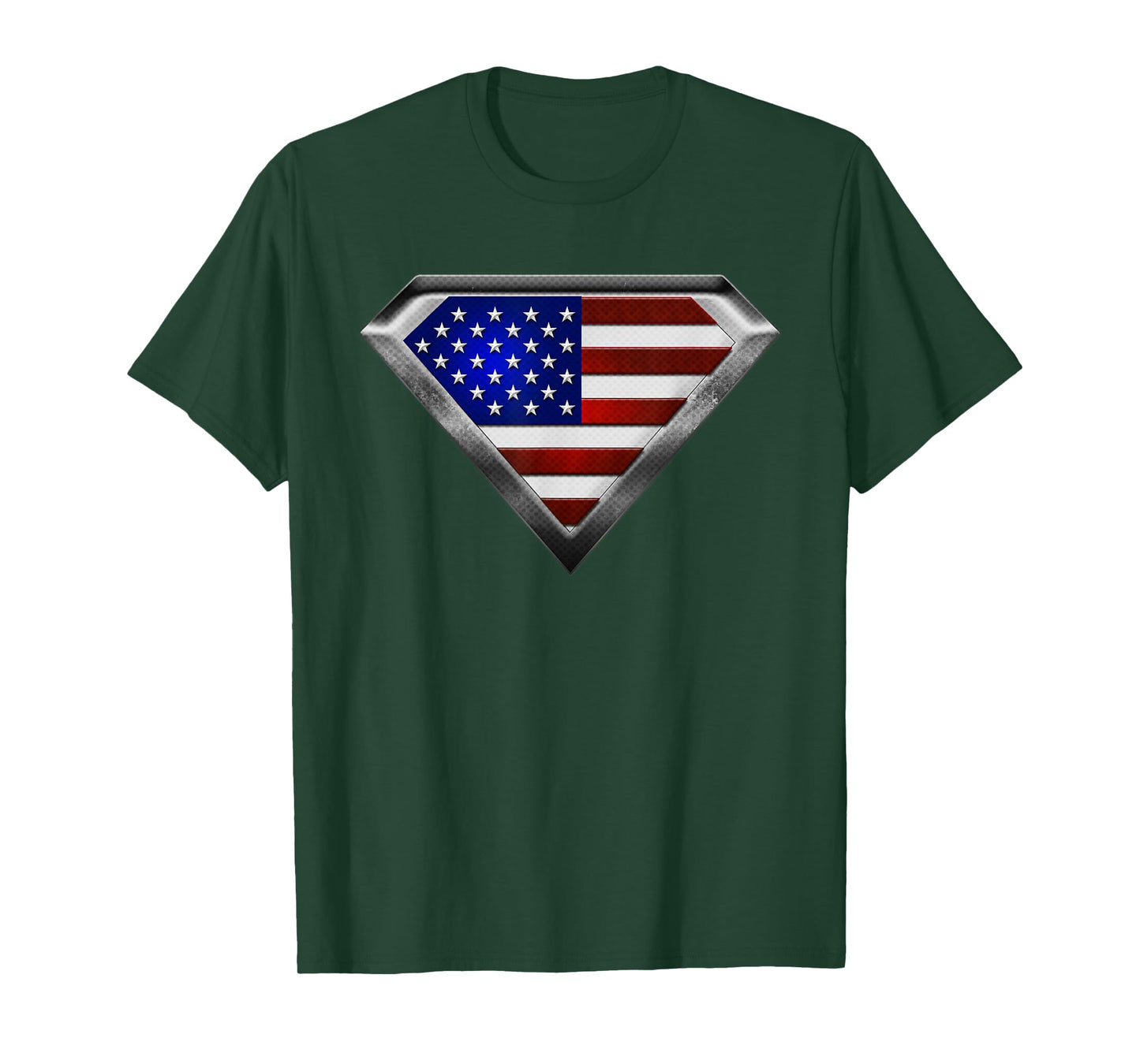 Super USA Flag Superhero Patriotic American Flag T-Shirt