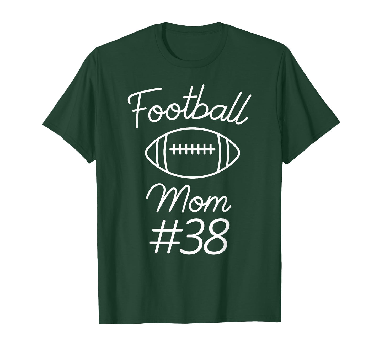 Football Mom Number 38 Biggest Fan Woman Team Game My Son T-Shirt