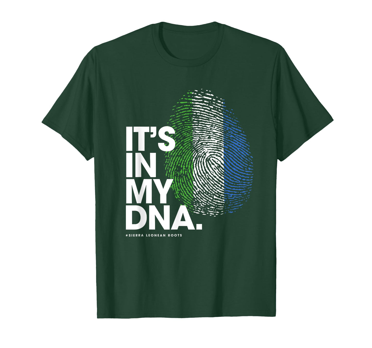 IT'S IN MY DNA Sierra Leone Flag Shirt Sierra Leonean Roots T-Shirt