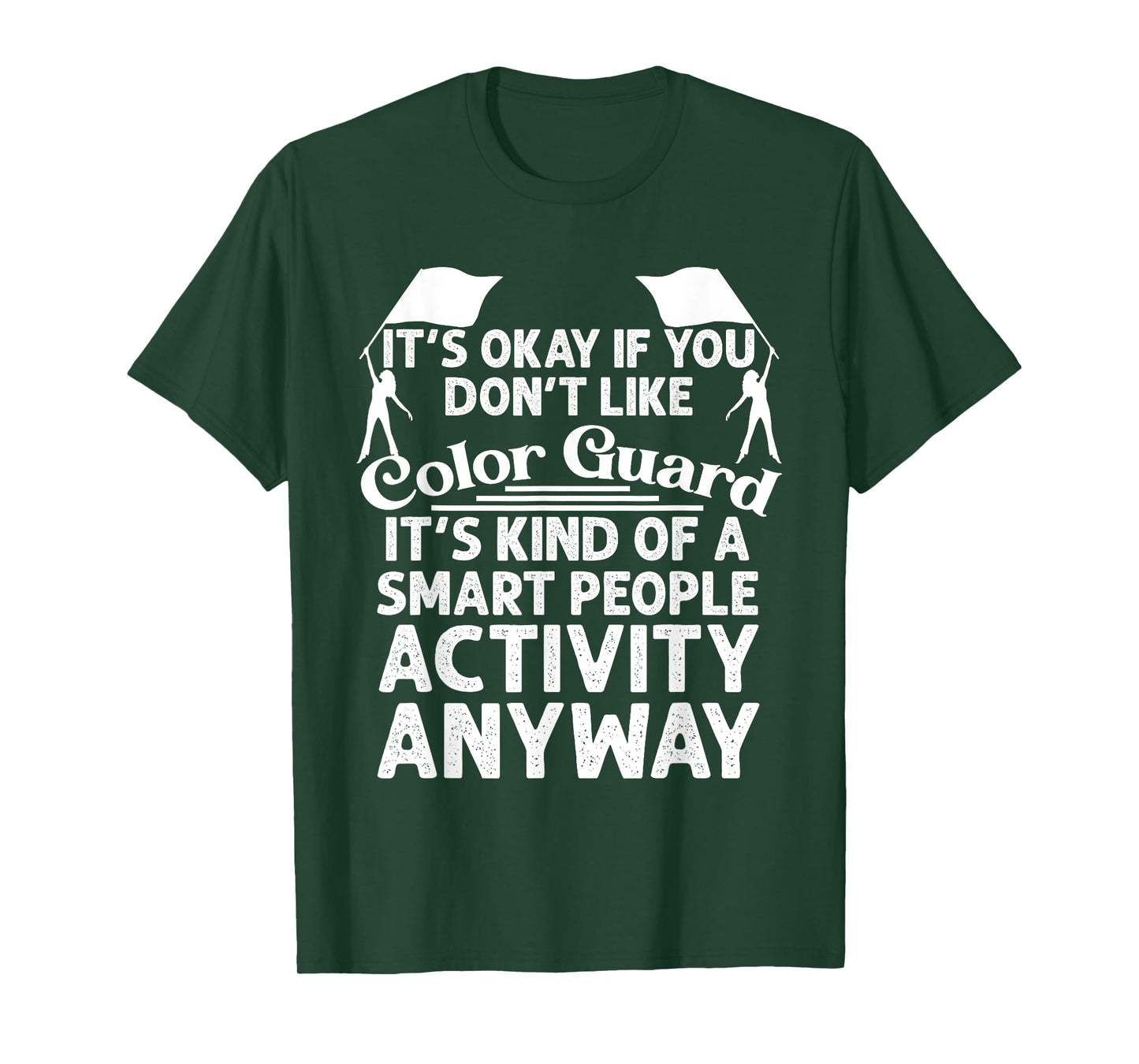 Funny Color Guard Design For Women Girls Spinning Flag Rifle T-Shirt