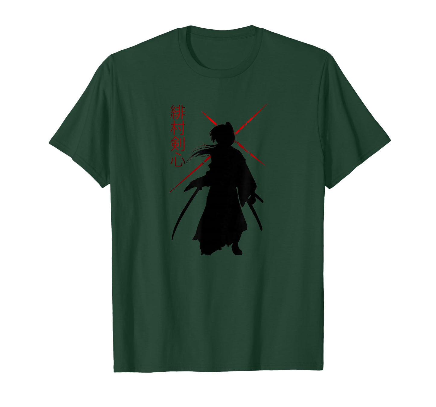 Teetastic Unisex-Adults Black Samurai X T-Shirt
