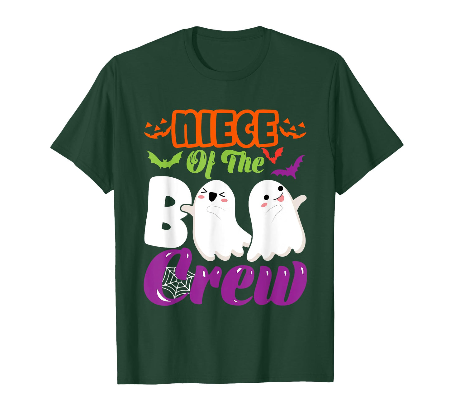Niece Of Boo Halloween Crew Costume Boo Ghost Lover Family T-Shirt