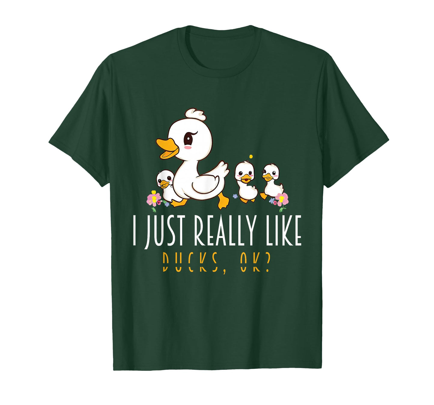 Just A Girl Who Loves Ducks - Duck Family T-Shirt