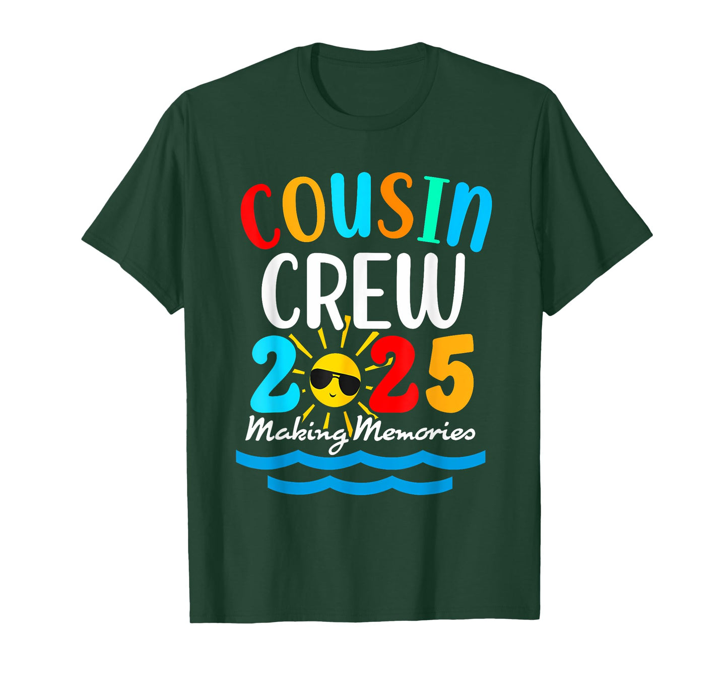 Cousin crew 2025 Summer Vacation Beach Family Trips Matching T-Shirt