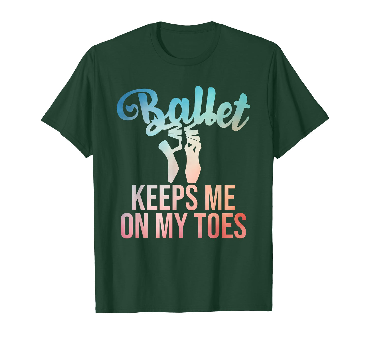 Ballerina Art For Girls Women Pointe Dance Lovers Ballet T-Shirt