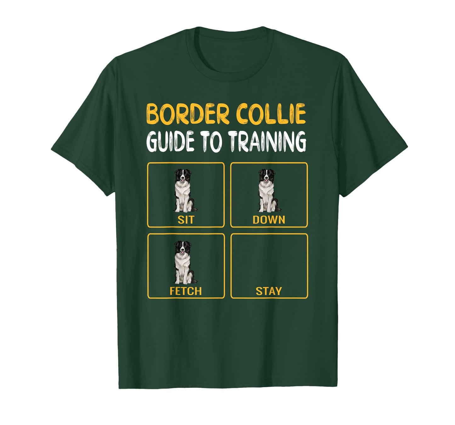 Funny Border Collie Guide to Training Dog Obedience Trainer T-Shirt