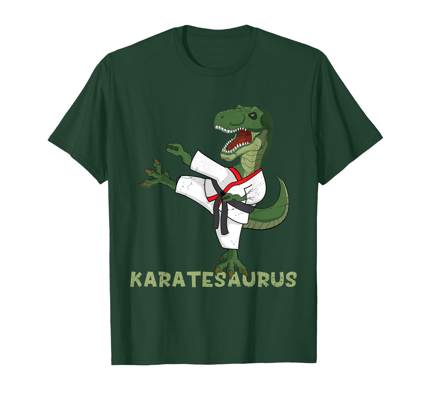 Funny Karate Dinosaur Karatesaurus T-Rex Graphic Karatist T-Shirt