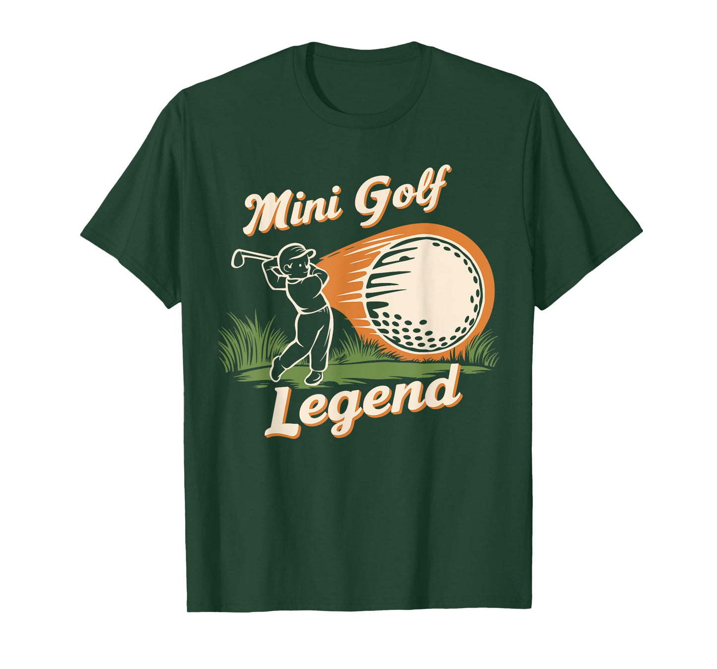 Mini Golf Legend Funny Miniature Golf Champion Vintage Kids T-Shirt