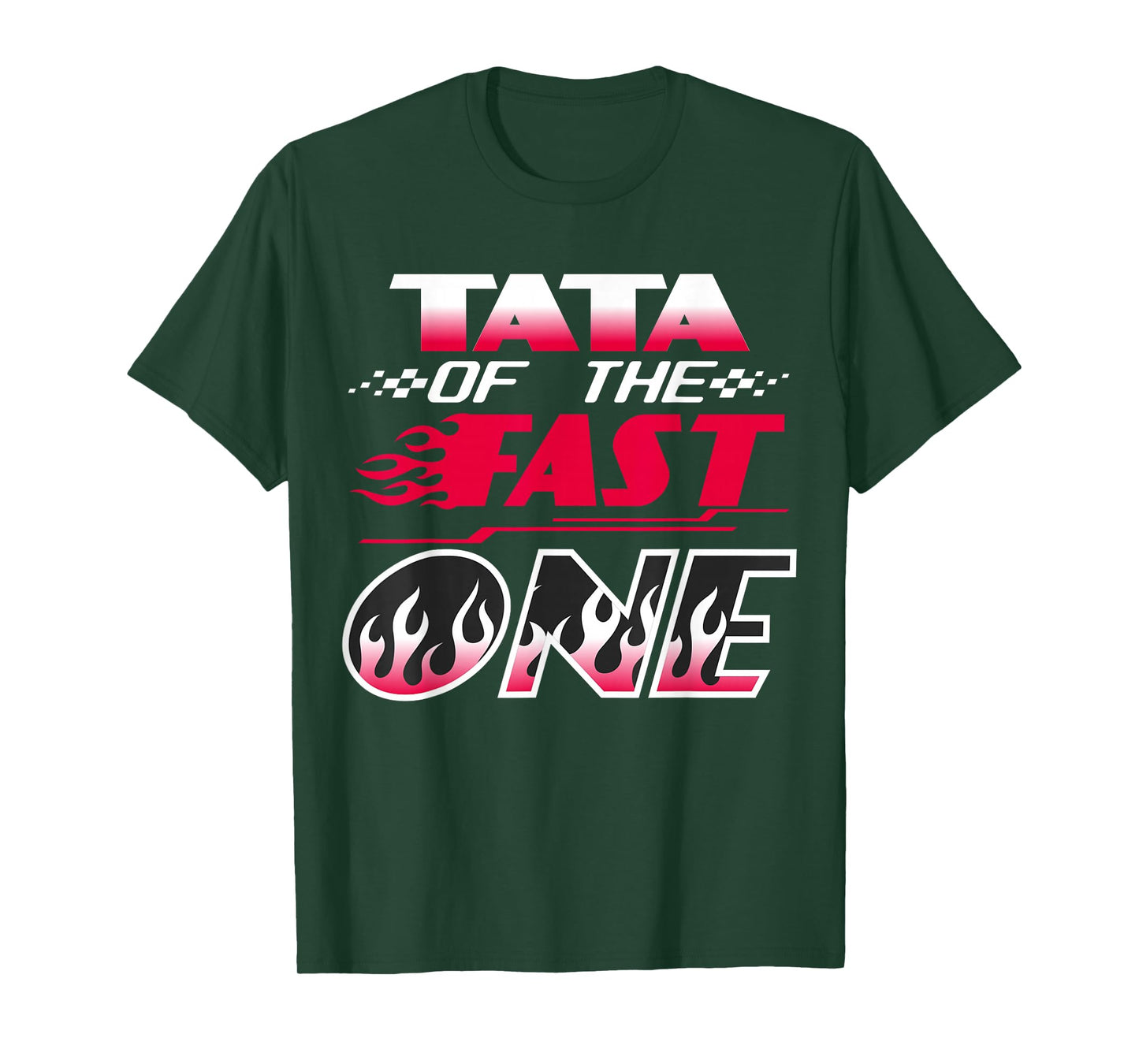 Fast One Racing Birthday Boy Party Family Theme for Tata T-Shirt