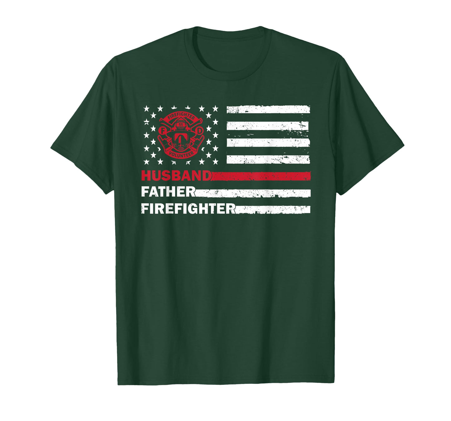 Cool Firefighter Art For Husband Father Fireman Firefighter T-Shirt