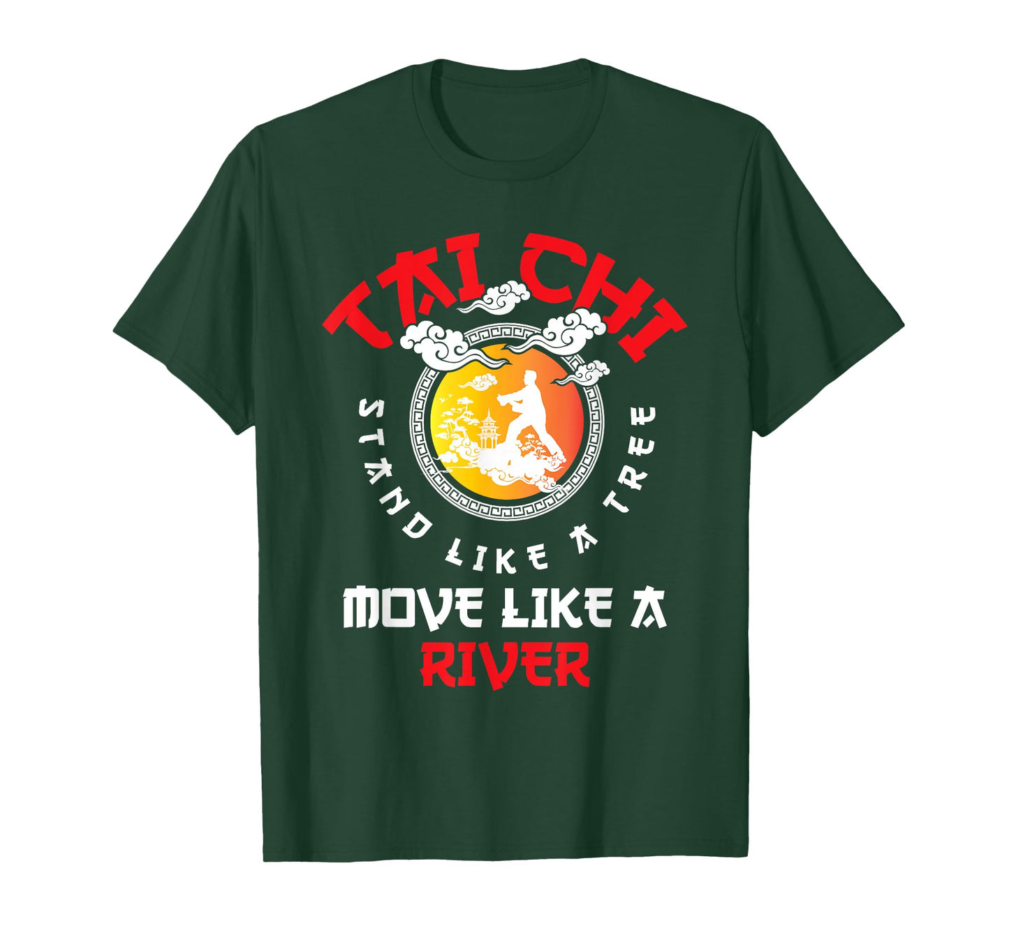 Tai Chi Stand Like A Tree - Mind Body Spiritual Meditation T-Shirt
