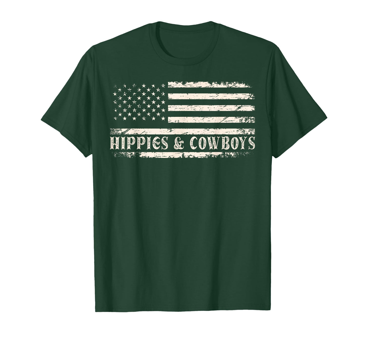Raisin Hell With The Hippies And Cowboys Country T-Shirt