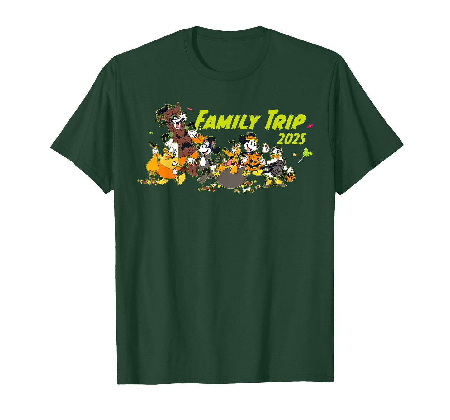 Disney Family Trip 2025 Halloween Costume Mickey & Friends T-Shirt