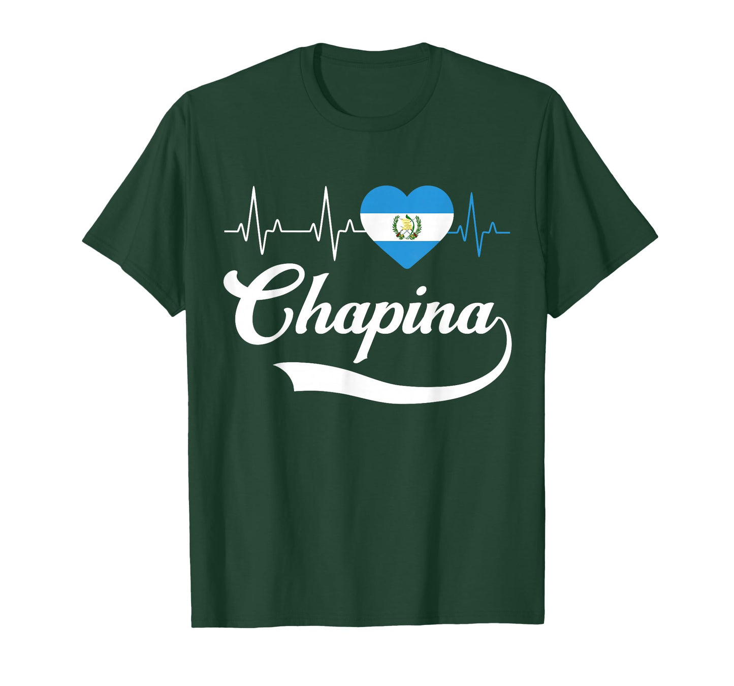 Guatemalan Flag Girl Women Guatemala Chapina Camiseta Slang T-Shirt