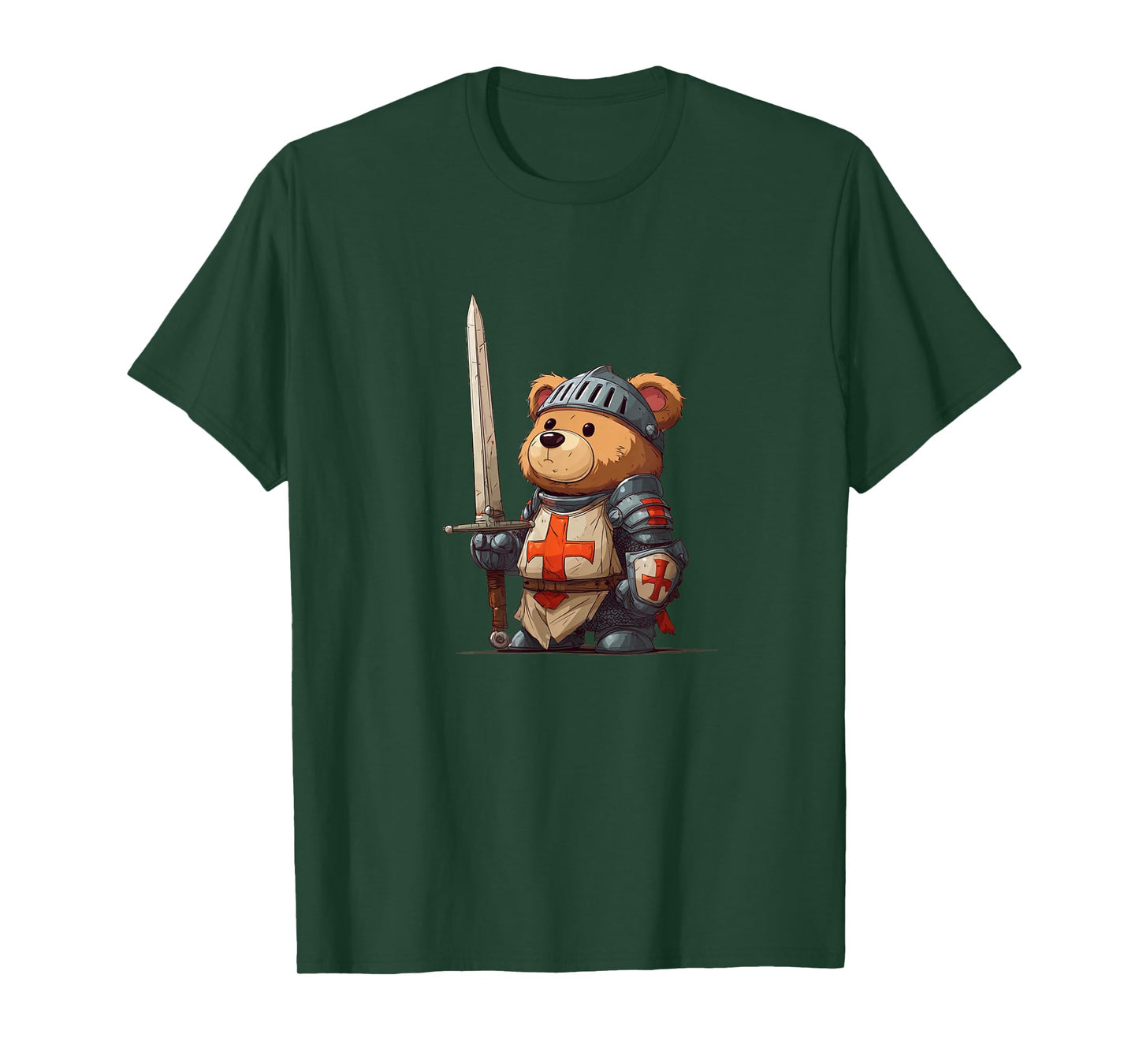 Nice Knight Teddy Bear Look for Swords and Armor Lovers T-Shirt