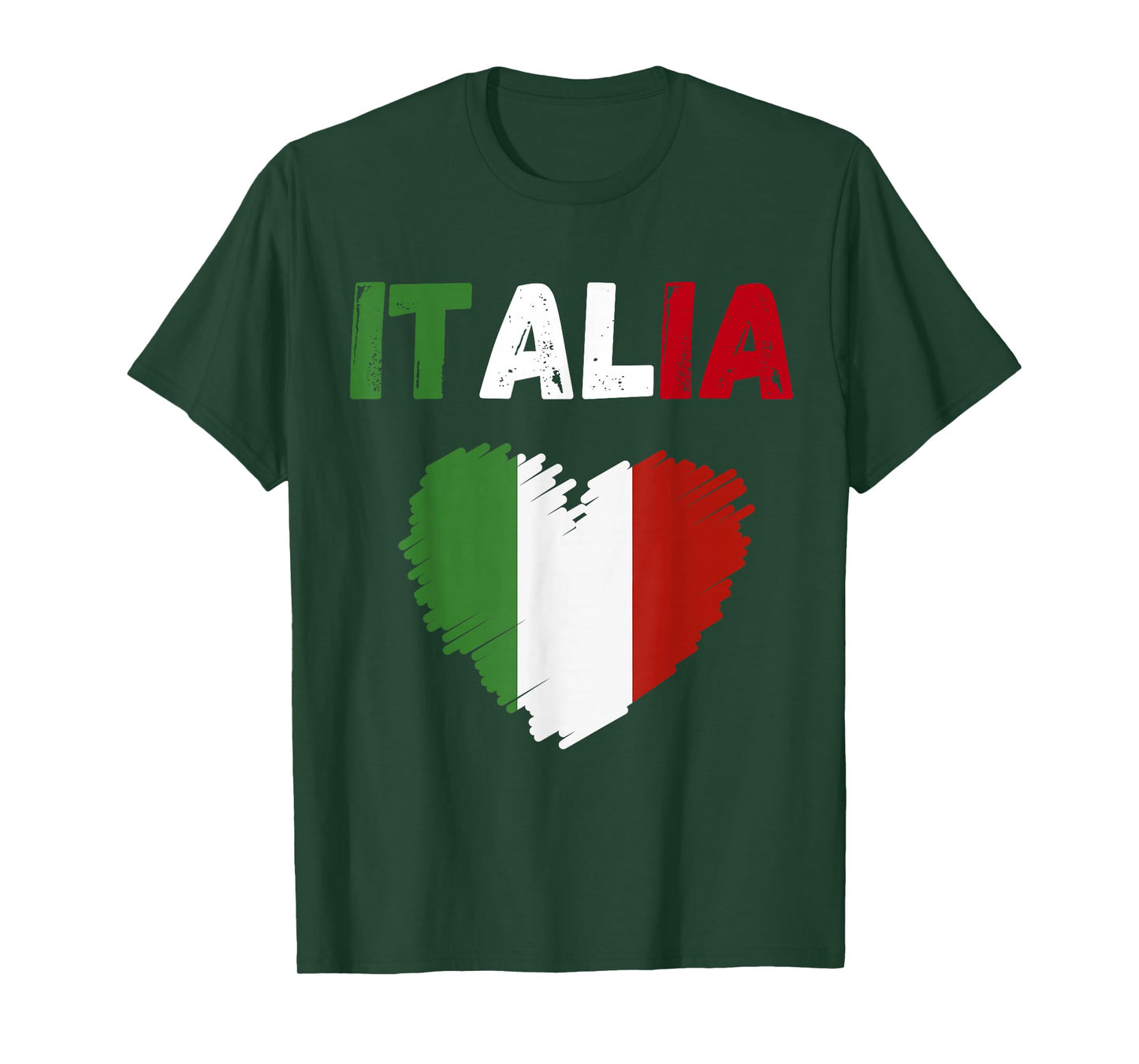 Italy Flag Holiday Italy Heart Italian Flag T-Shirt