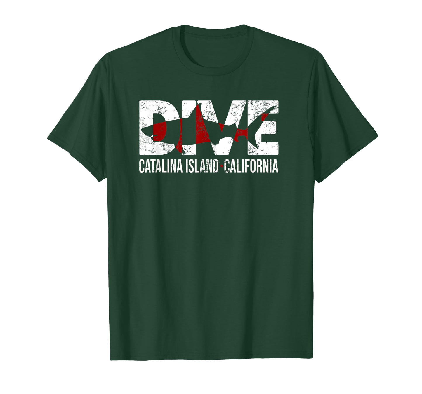 DIVE Catalina Island California SCUBA DIVING Diver T-Shirt