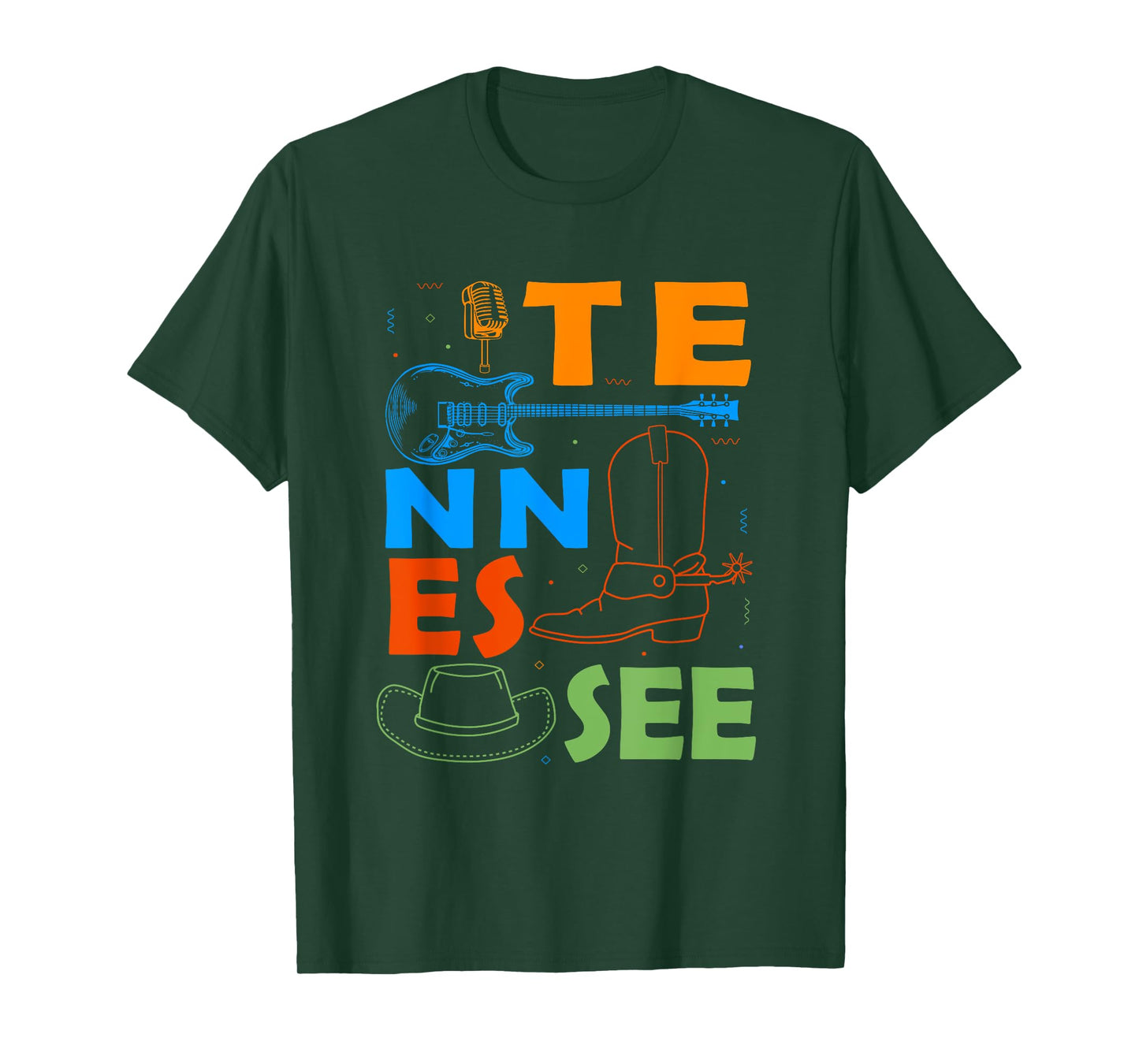 Tennessee Country Music Lover Souvenir Men Tennessee T-Shirt