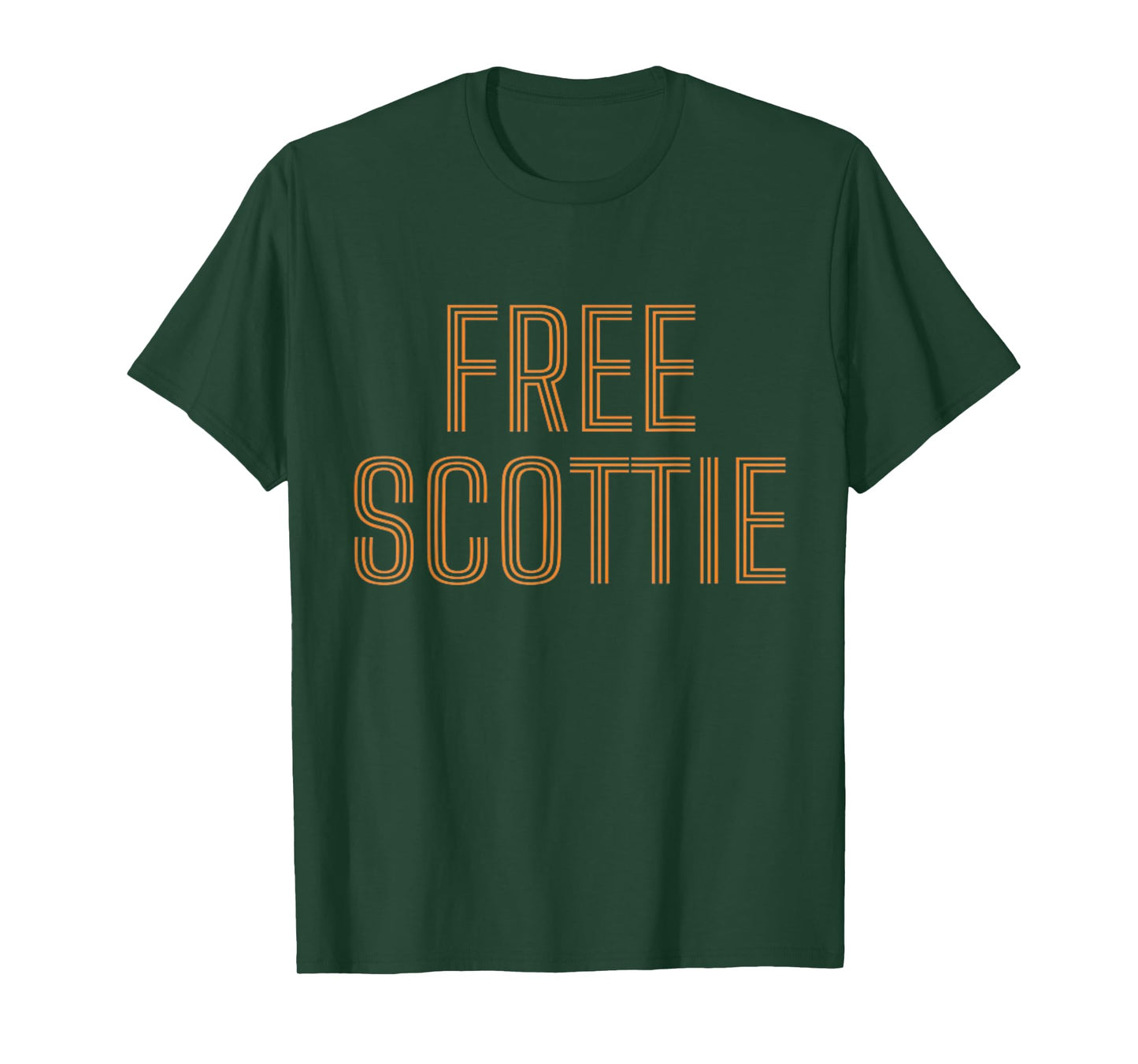 Funny Free Scottie Mug Shot Humour T-Shirt