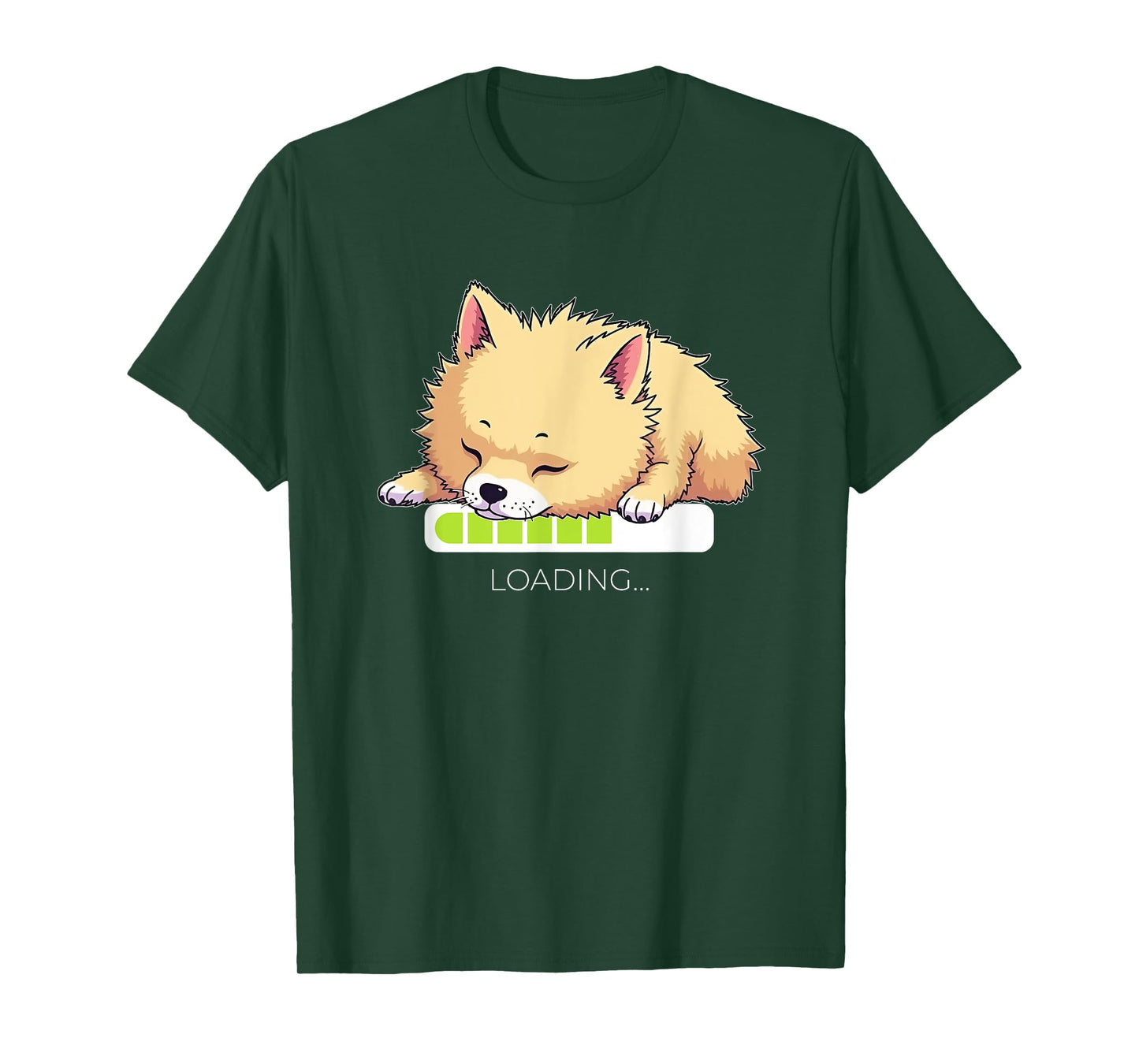 Pomeranian Pom-Dog Loading T-Shirt