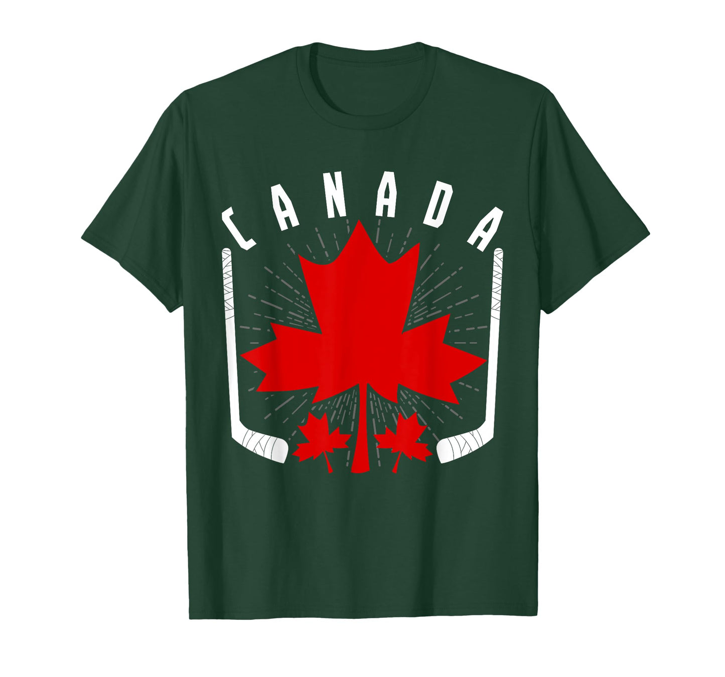 Ice Hockey Canadian Pride Maple Leaf Country Canada T-Shirt