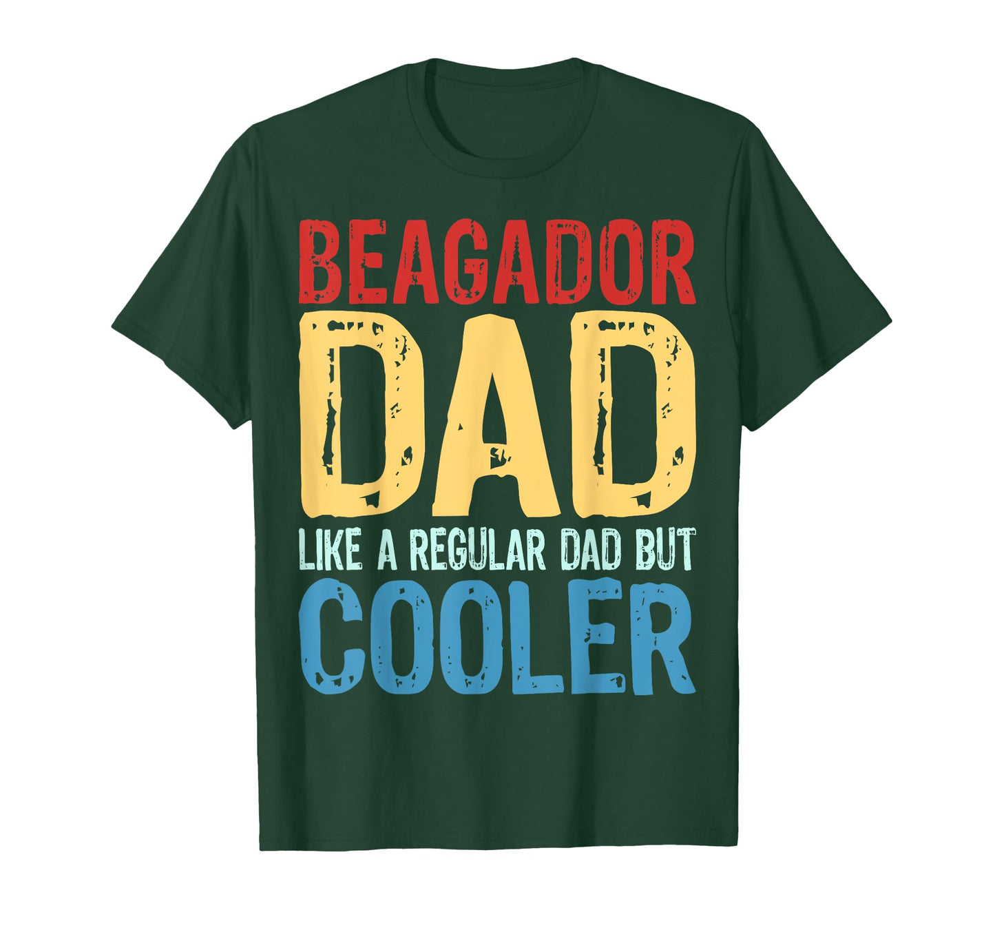 Mens Beagador Dad - Like a Regular Dad but Cooler T-Shirt
