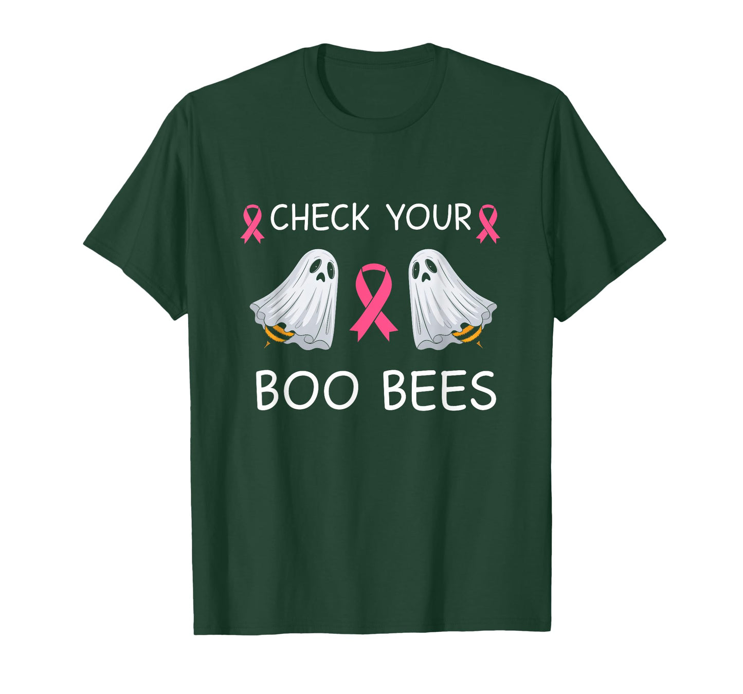 Check Your Boo Bees Shirt Funny Breast Cancer Halloween T-Shirt