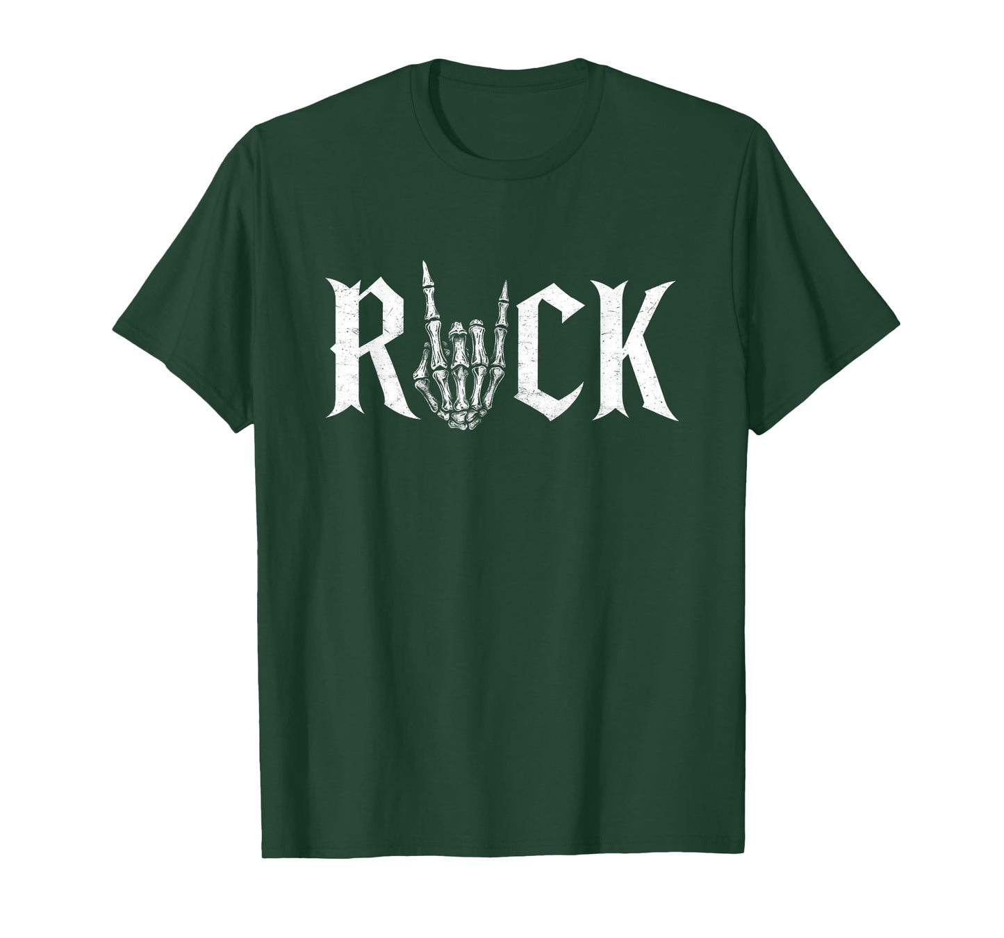 Rock On Skeleton Hand Rock and Roll Rock Music Band T-Shirt