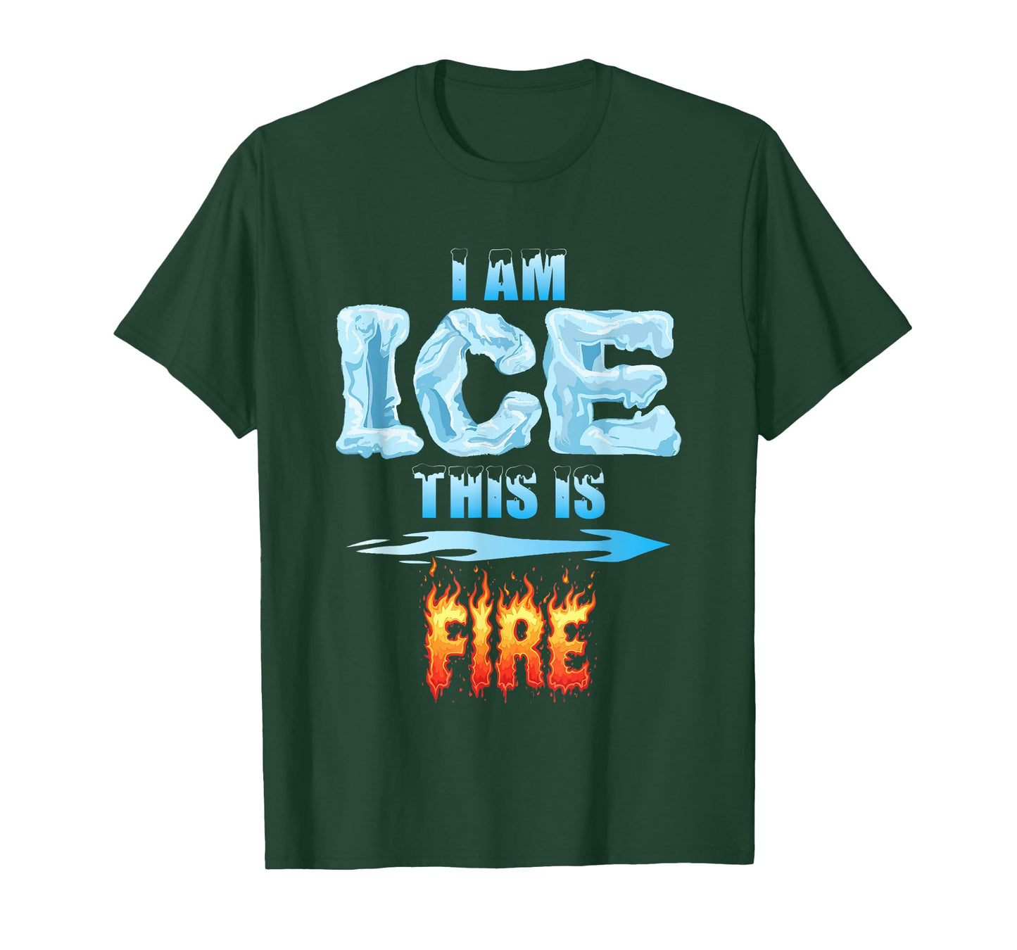 Funny Ice and Fire Costume Halloween Family Matching Women T-Shirt