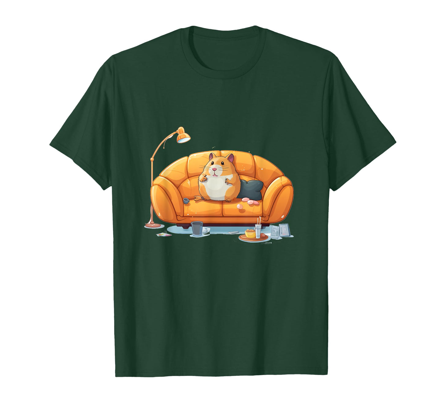 Funny couch hamster costume for boys and girls T-Shirt