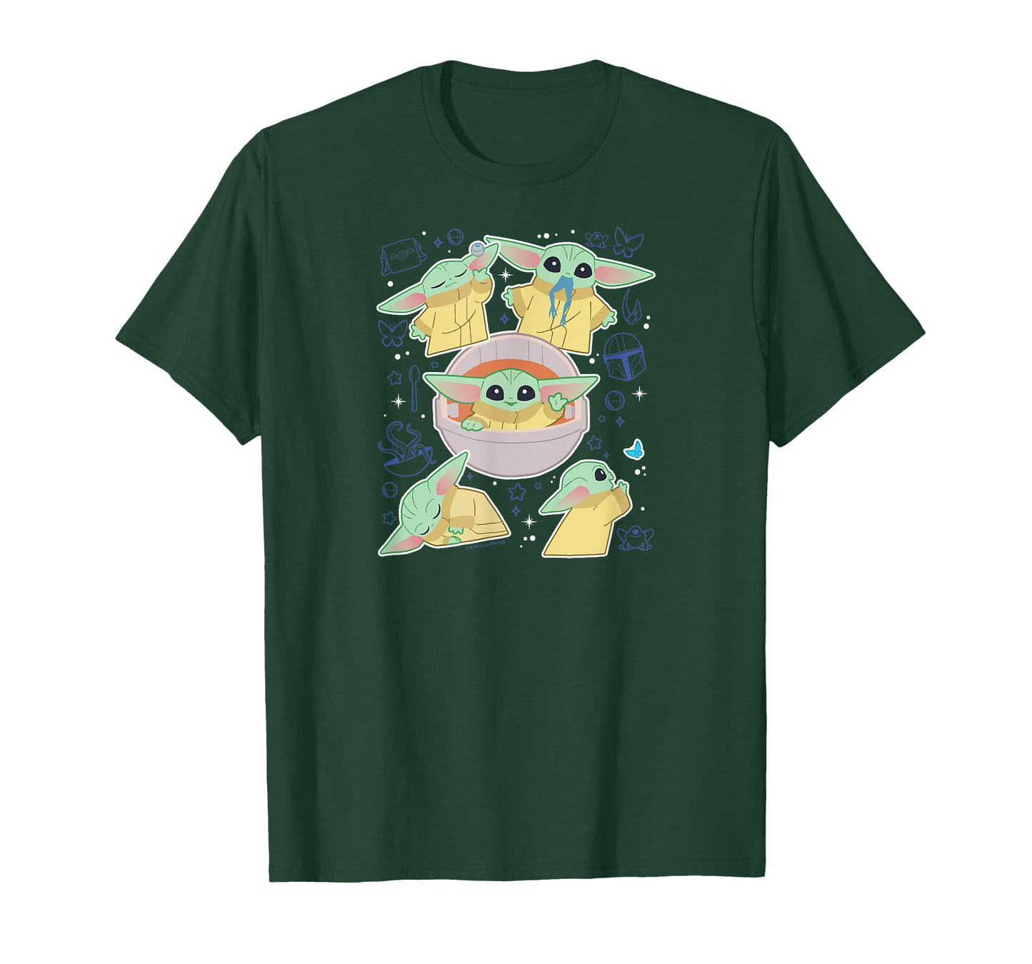 Star Wars - The Mandalorian Grogu Stickers T-Shirt